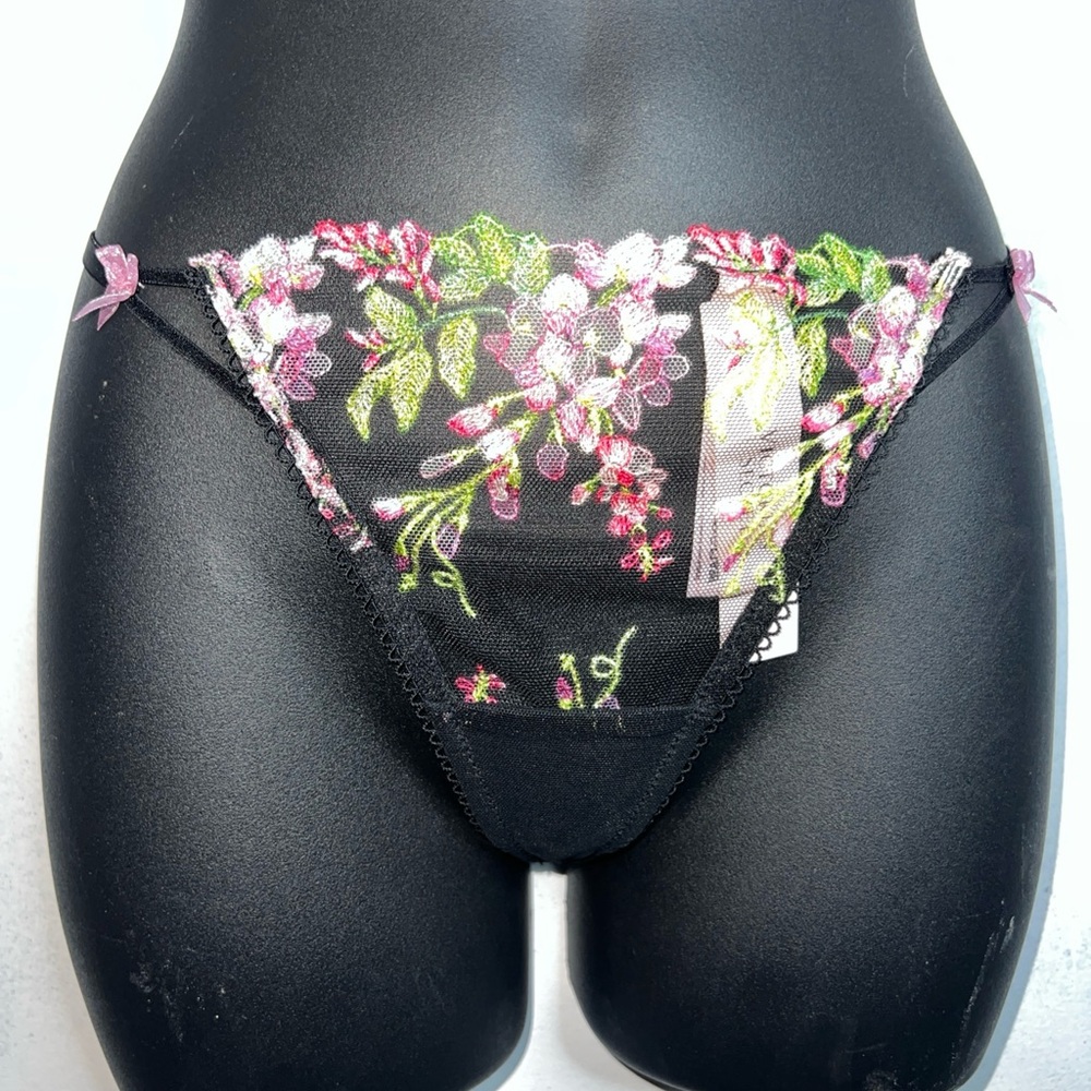 Victoria's Secret Wisteria Embroidery V-String Panty